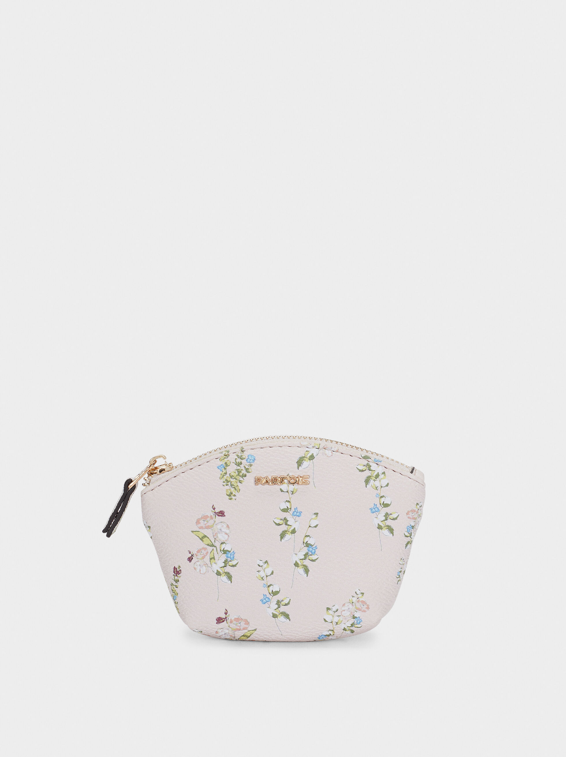 pink and grey purse