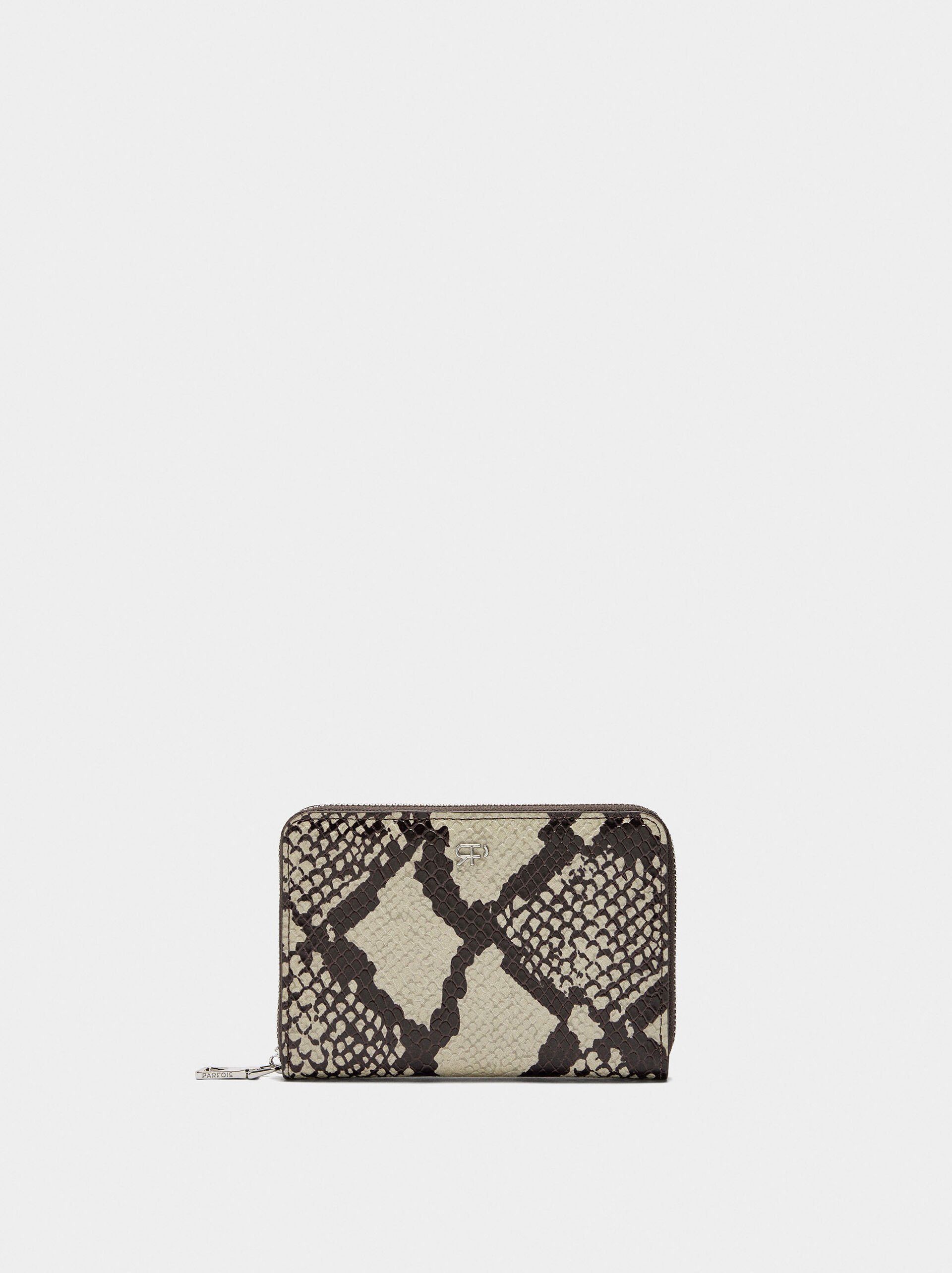 Animal printed wallet with zipper closure S image number 0.0