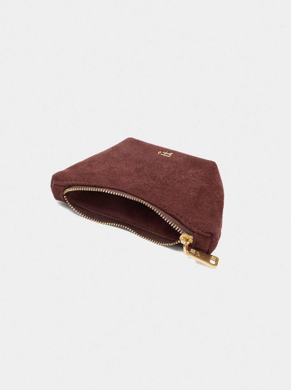 Coin purse with leather-effect