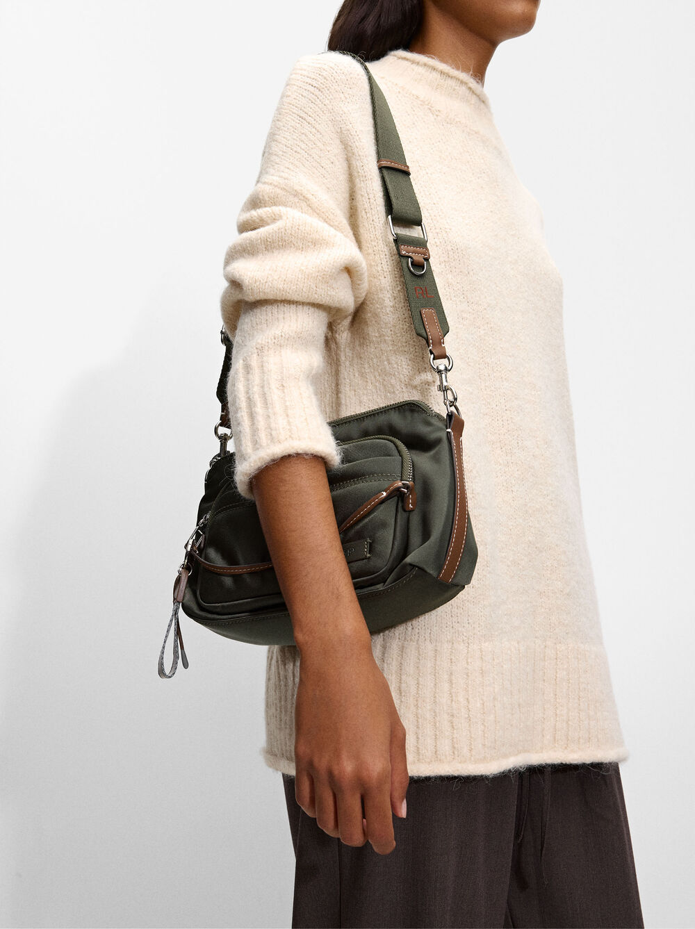 Nylon crossbody bag