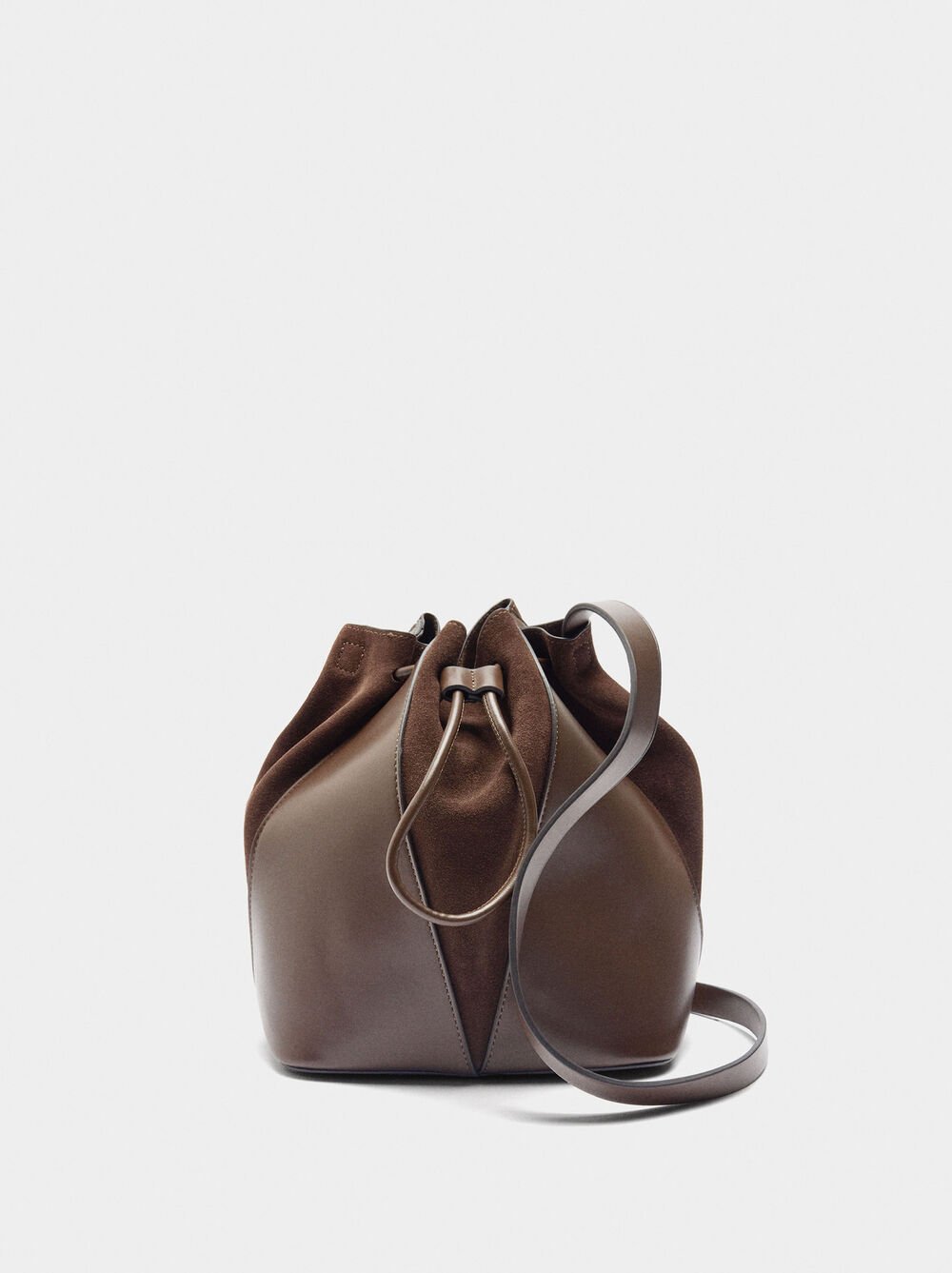 Sac seau avec cuir M