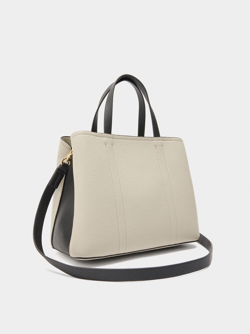 Tote bag with color block