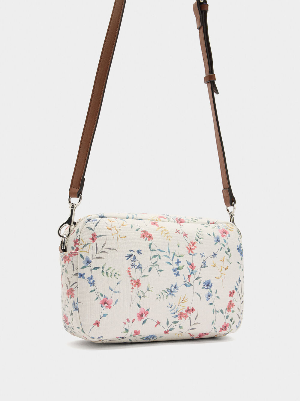 Umhängetasche mit floralem Print