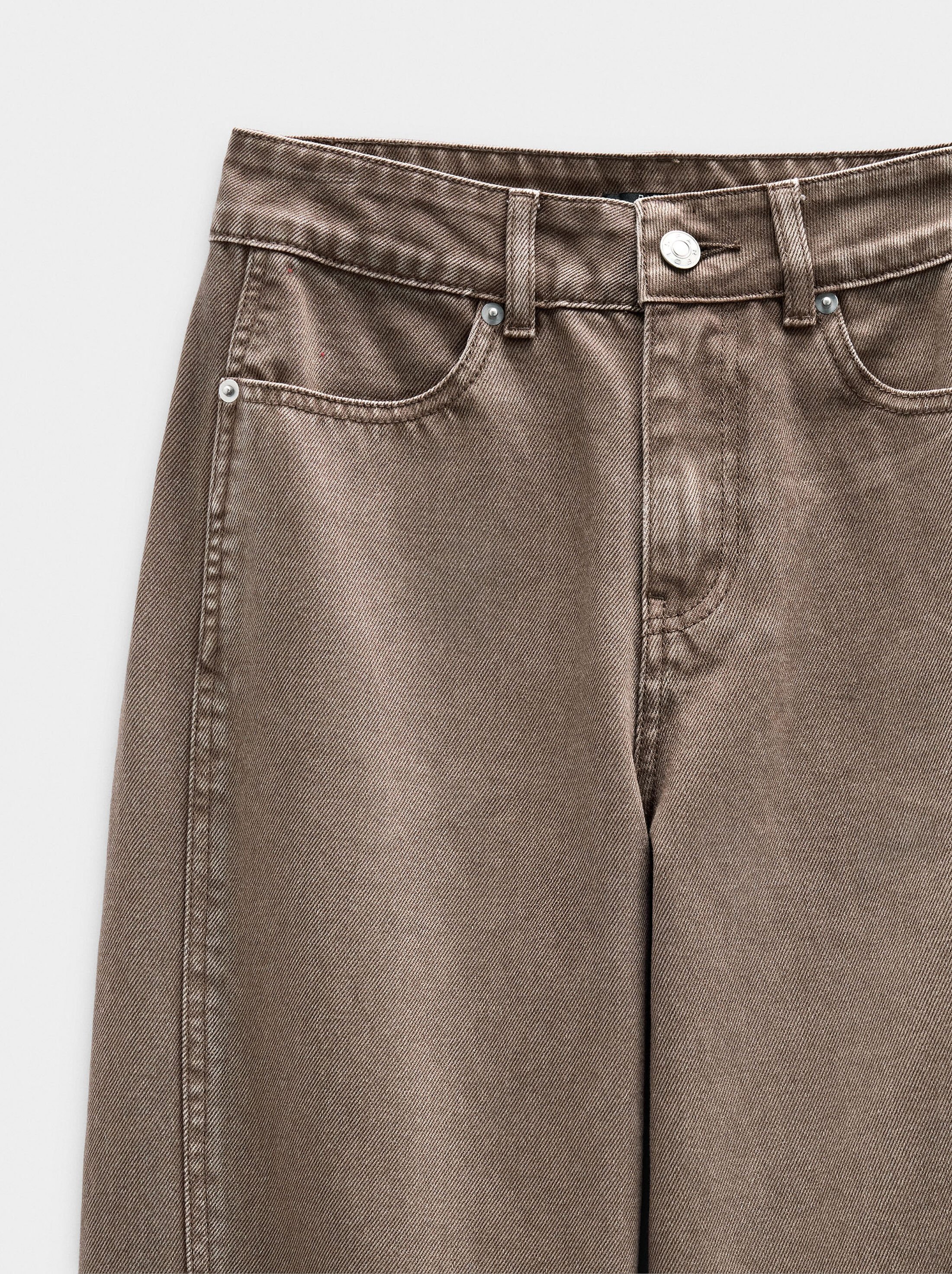 Pantalons baló de denim amples image number 6.0