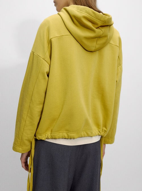 Sweatshirt mit Gänseblümchen-Applikation