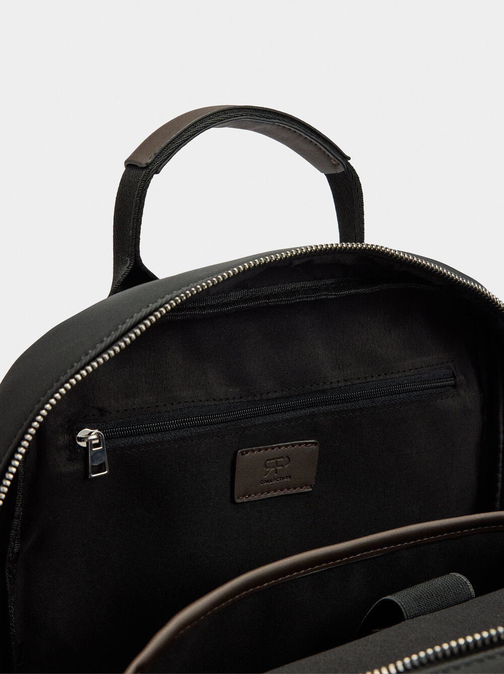 Nylon-effect laptop backpack 15"