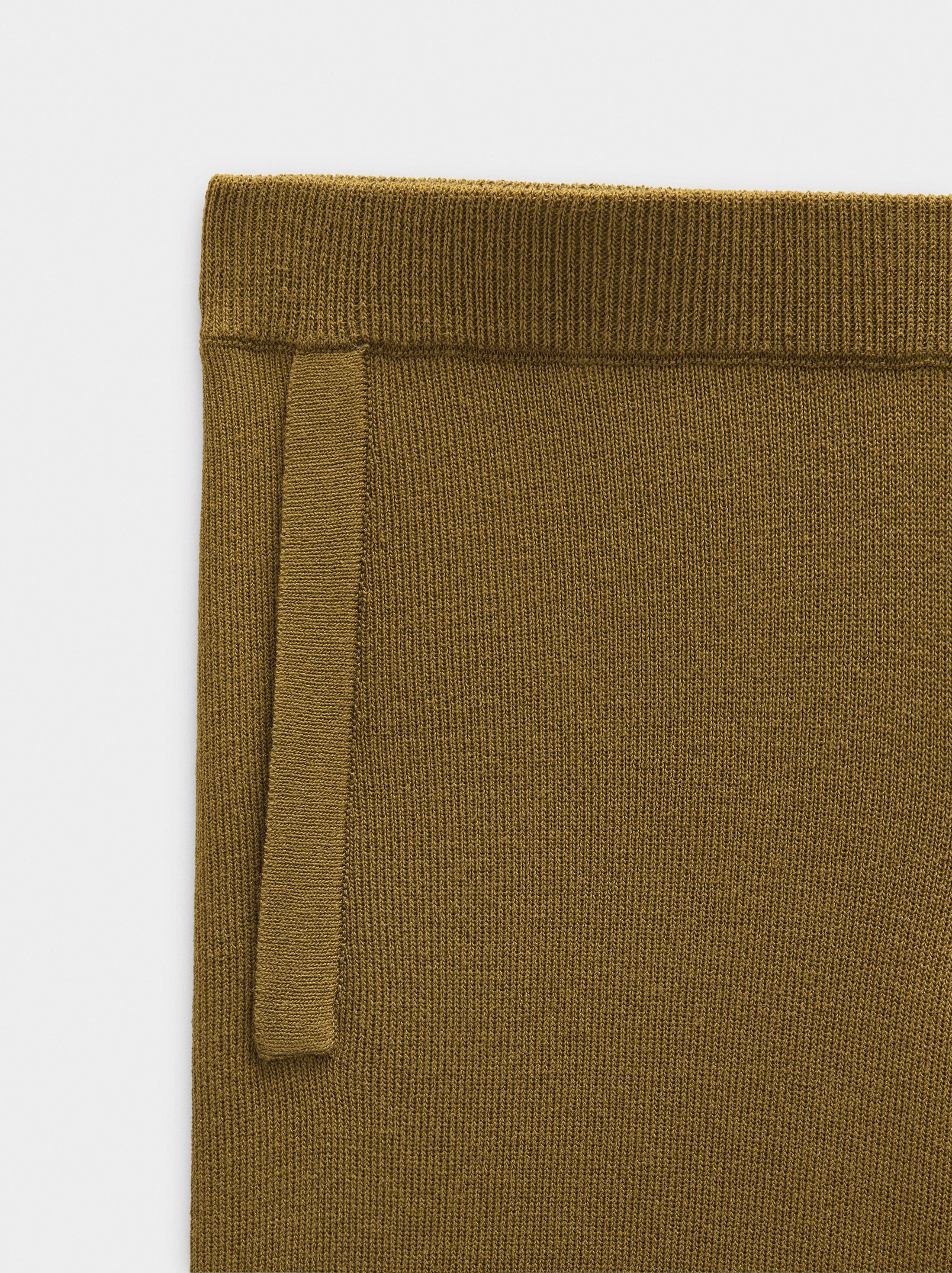 Elastic waist knit trousers image number 6.0