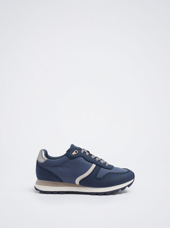 Running Trainers, Navy, hi-res