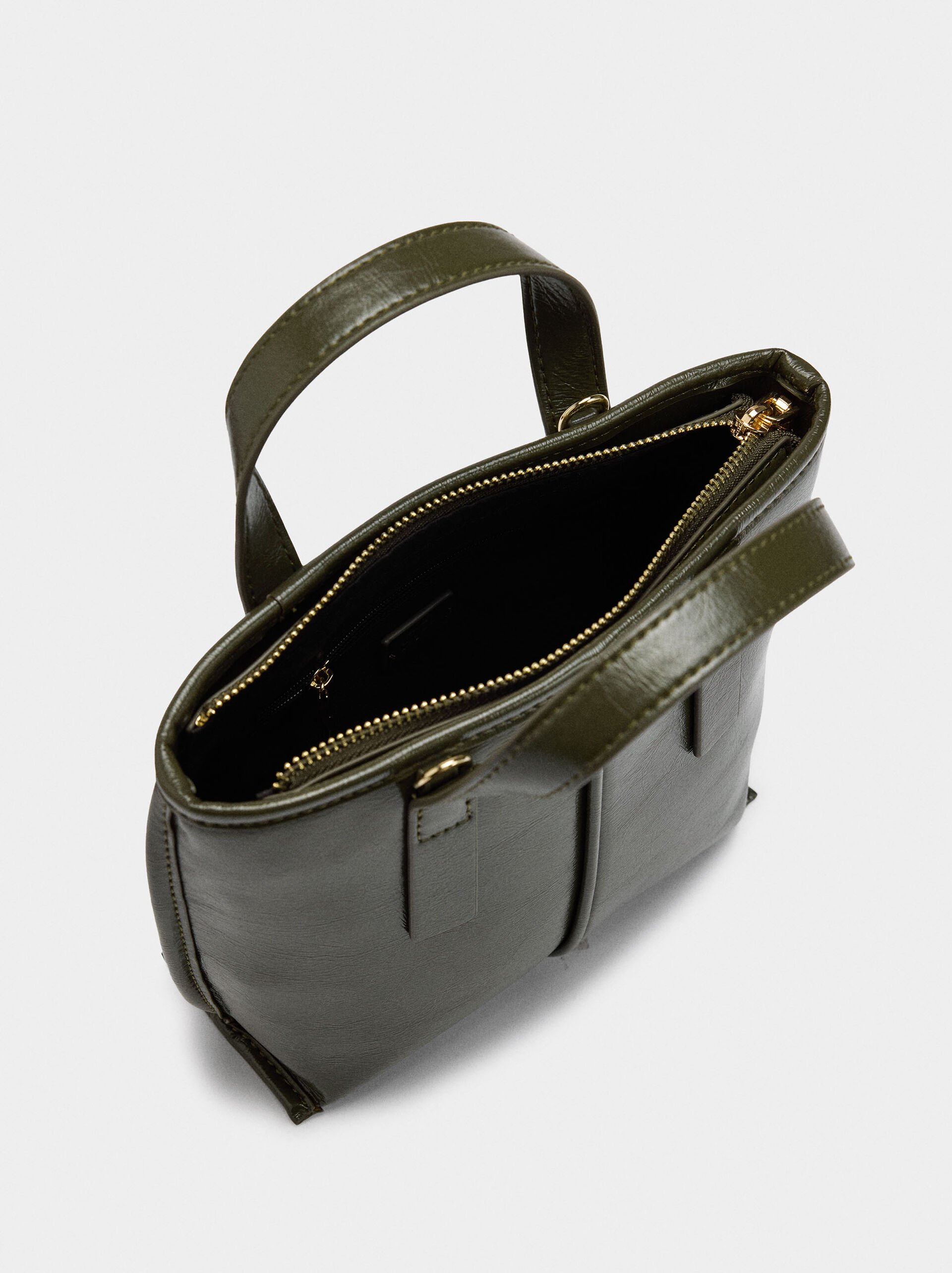 Bolso tote con bandolera image number 3.0