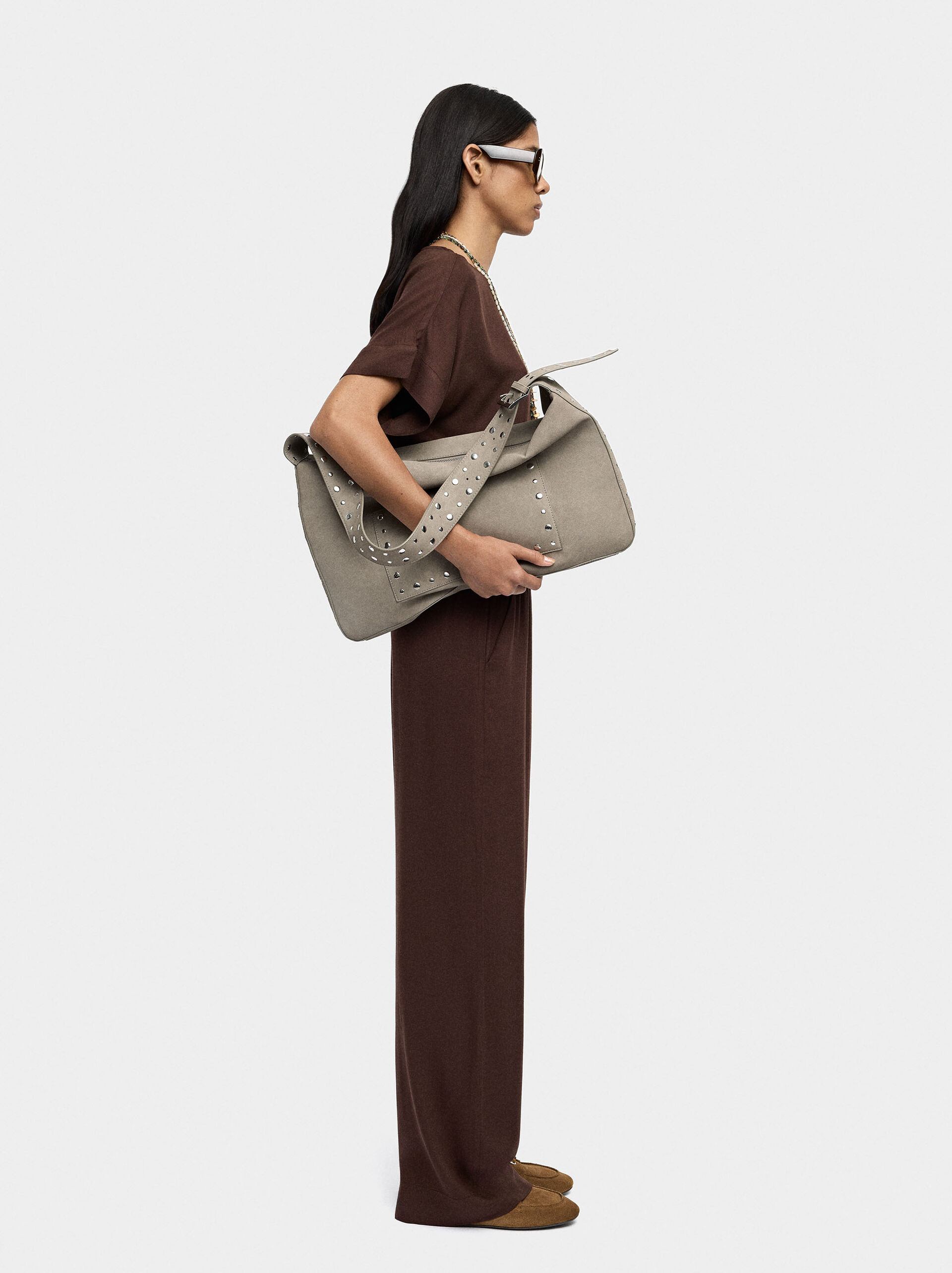 Fluid trousers with elastic waist image number 0.0