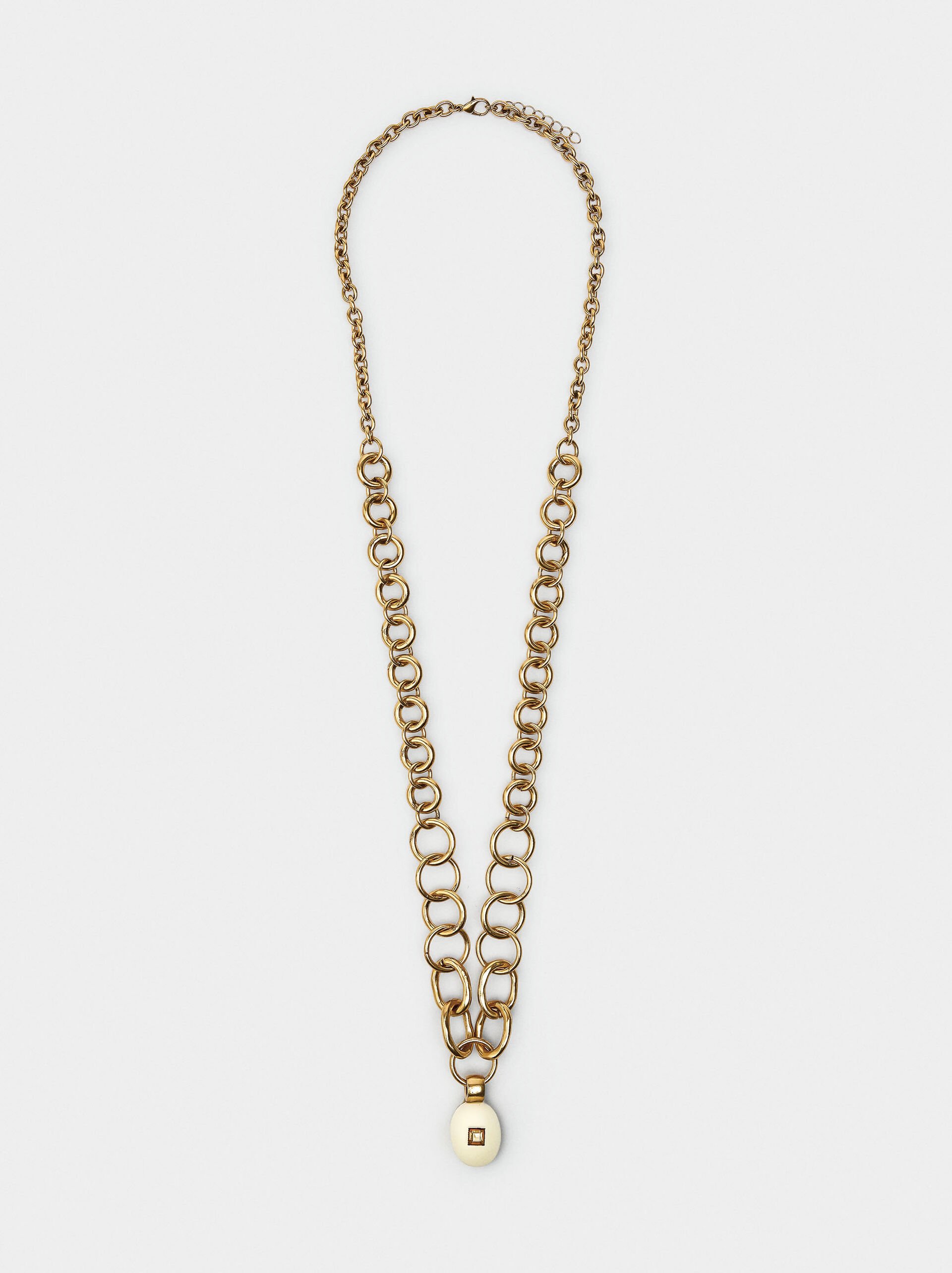 Halskette aus Gliedern mit Anhänger image number 0.0