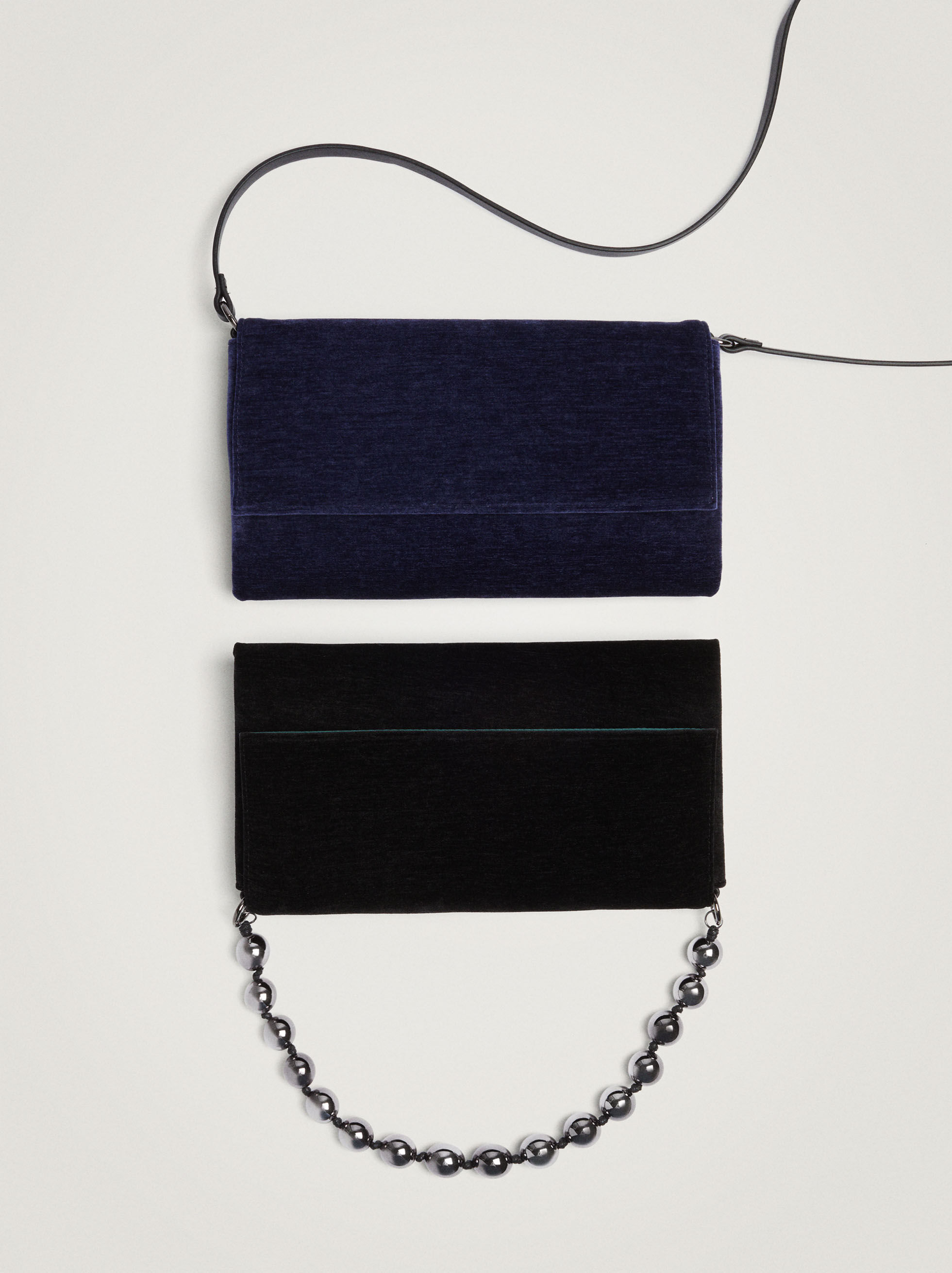 Bolso De Mano De Fiesta De Terciopelo Negro Mujer Bolsos De Fiesta