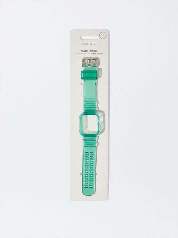 Bracelet En Silicone Apple Watch 38/ 40/ 41, Vert, hi-res