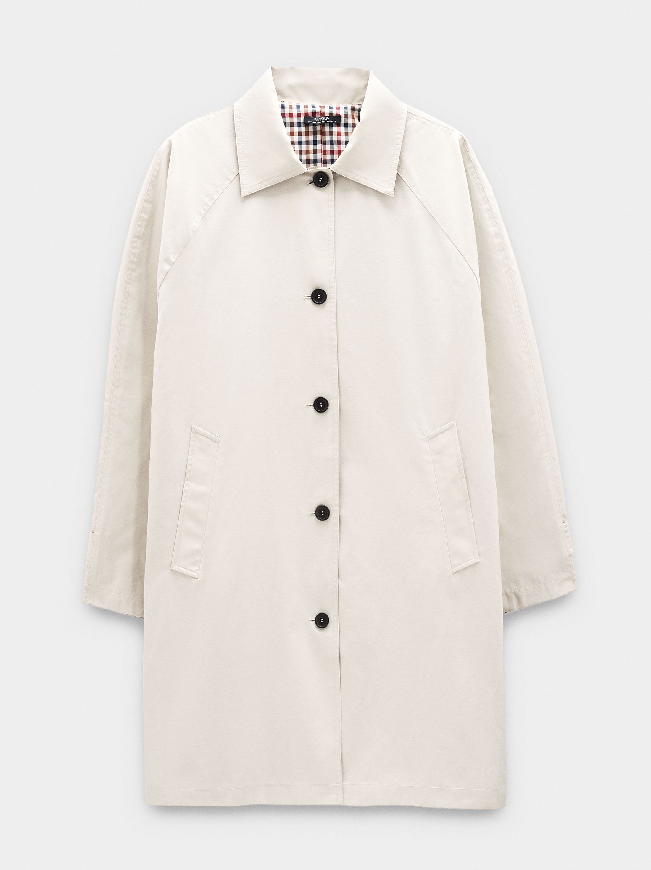 Midi trench with printed interior image number 5.0