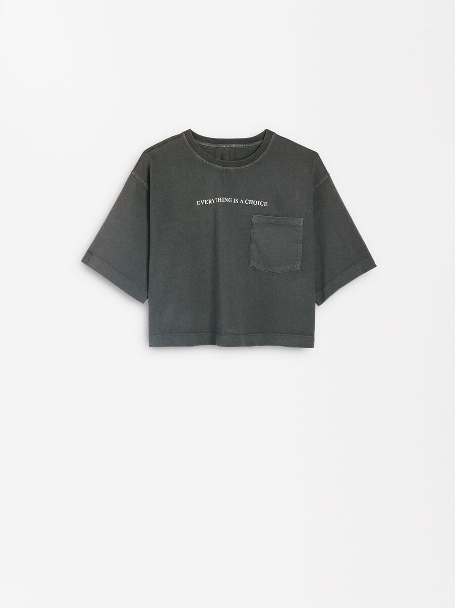 Cotton t-shirt with pocket