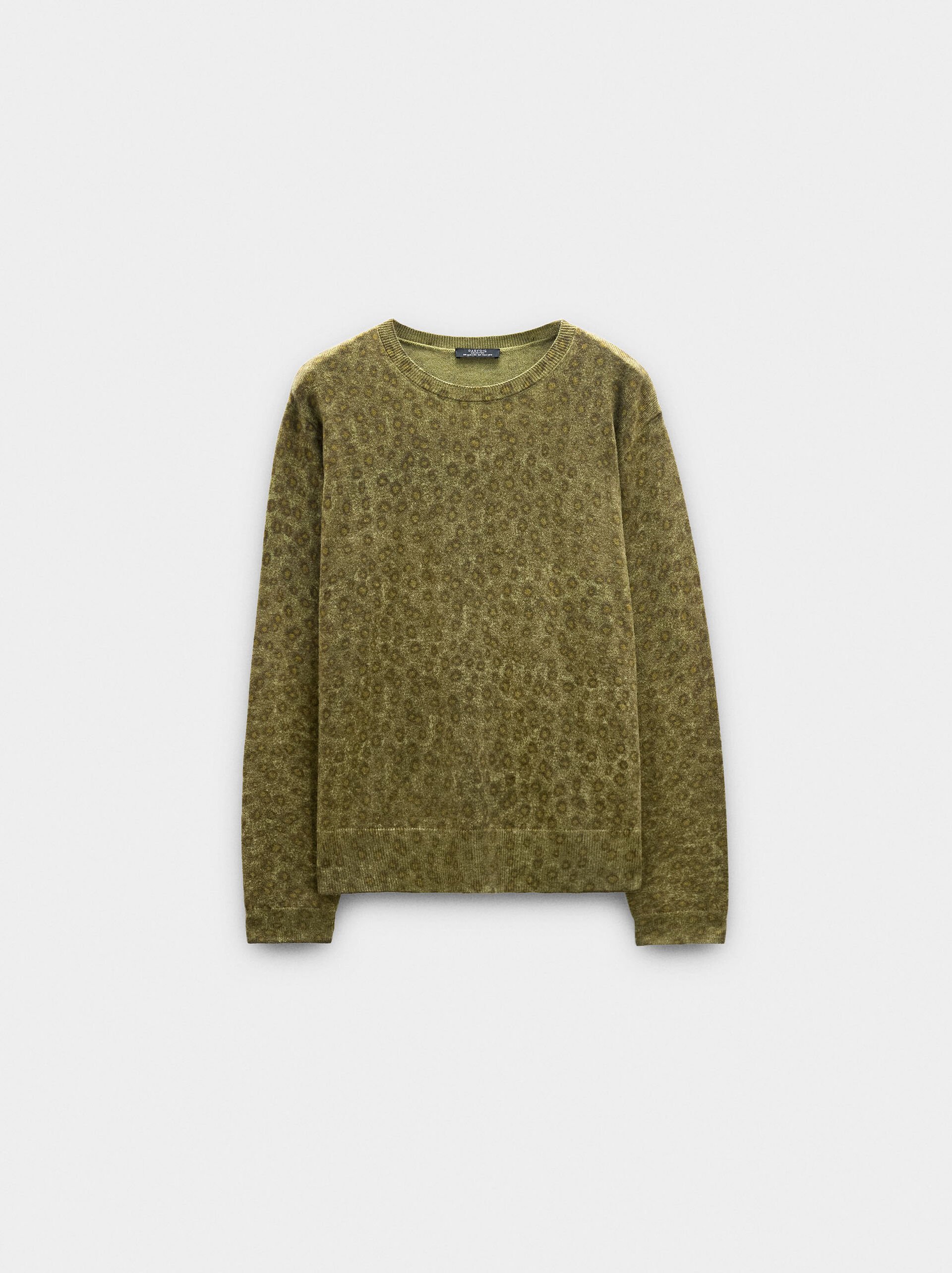 Gemusterter Strickpullover image number 4.0