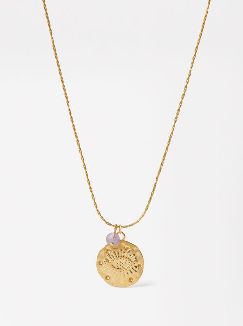 Collier Médaille Œil - Acier Inoxydable