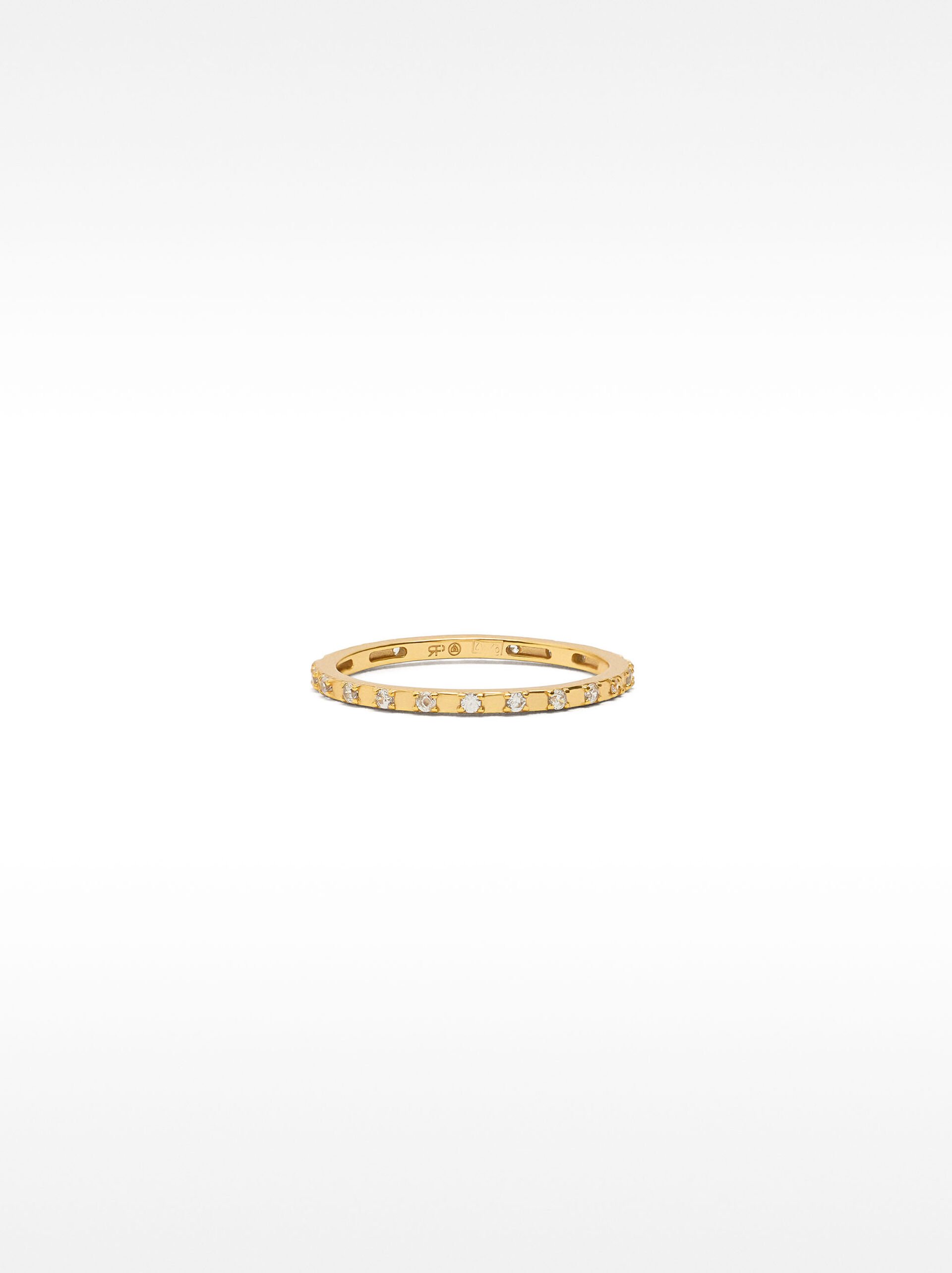 Zirconia ring - 925 sterling silver image number 0.0