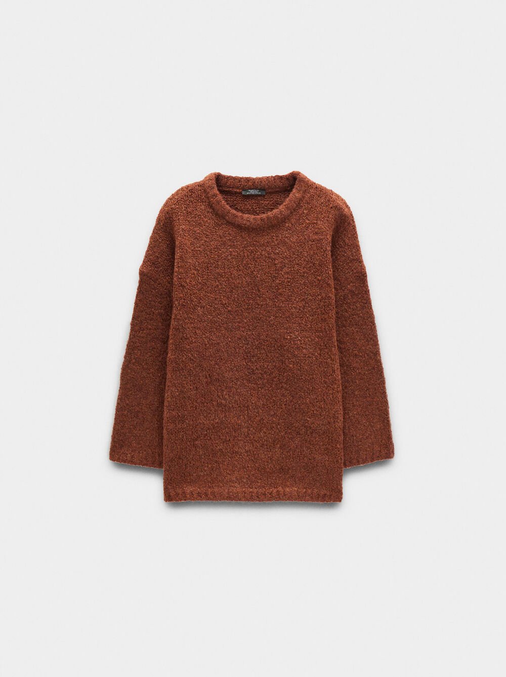 Plain knit sweater