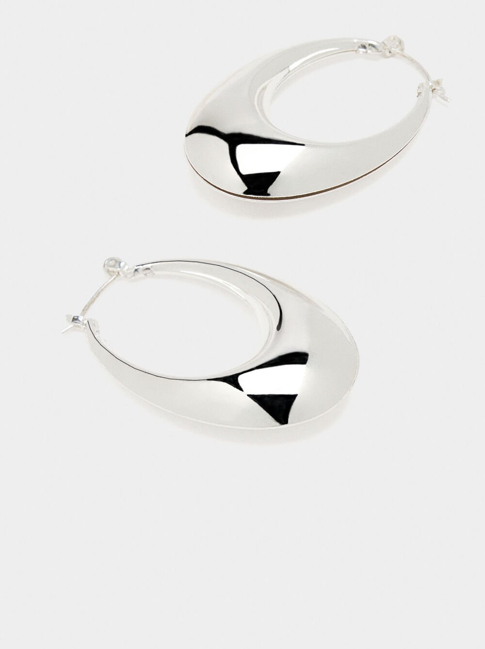 Ovale Creolen-Ohrringe