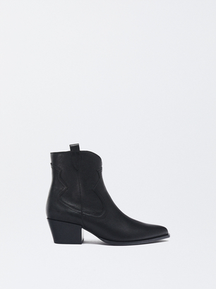 Online Exclusive - Leather Cowboy Boots, , hi-res