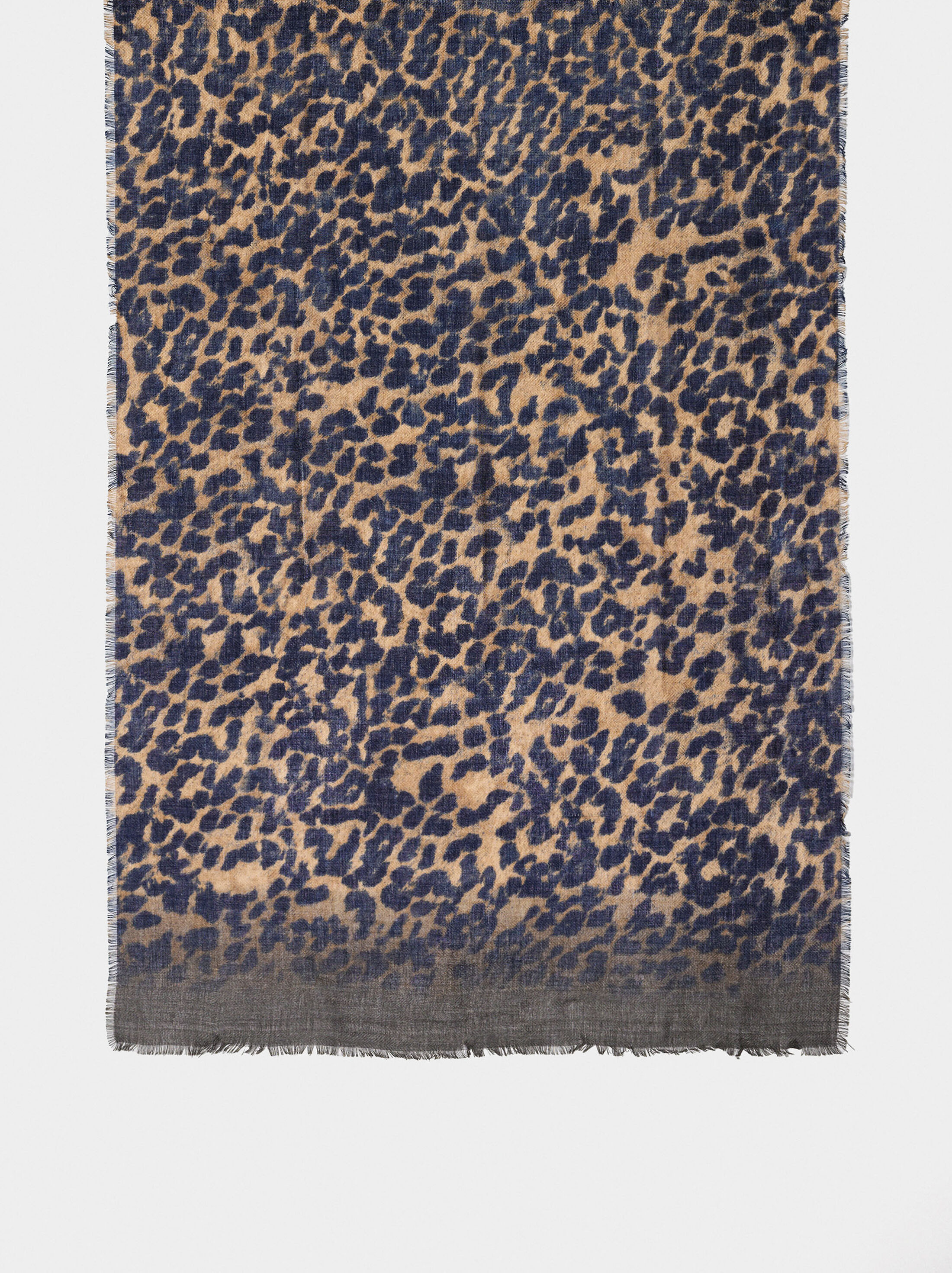 Scarf with animal printed image number 2.0