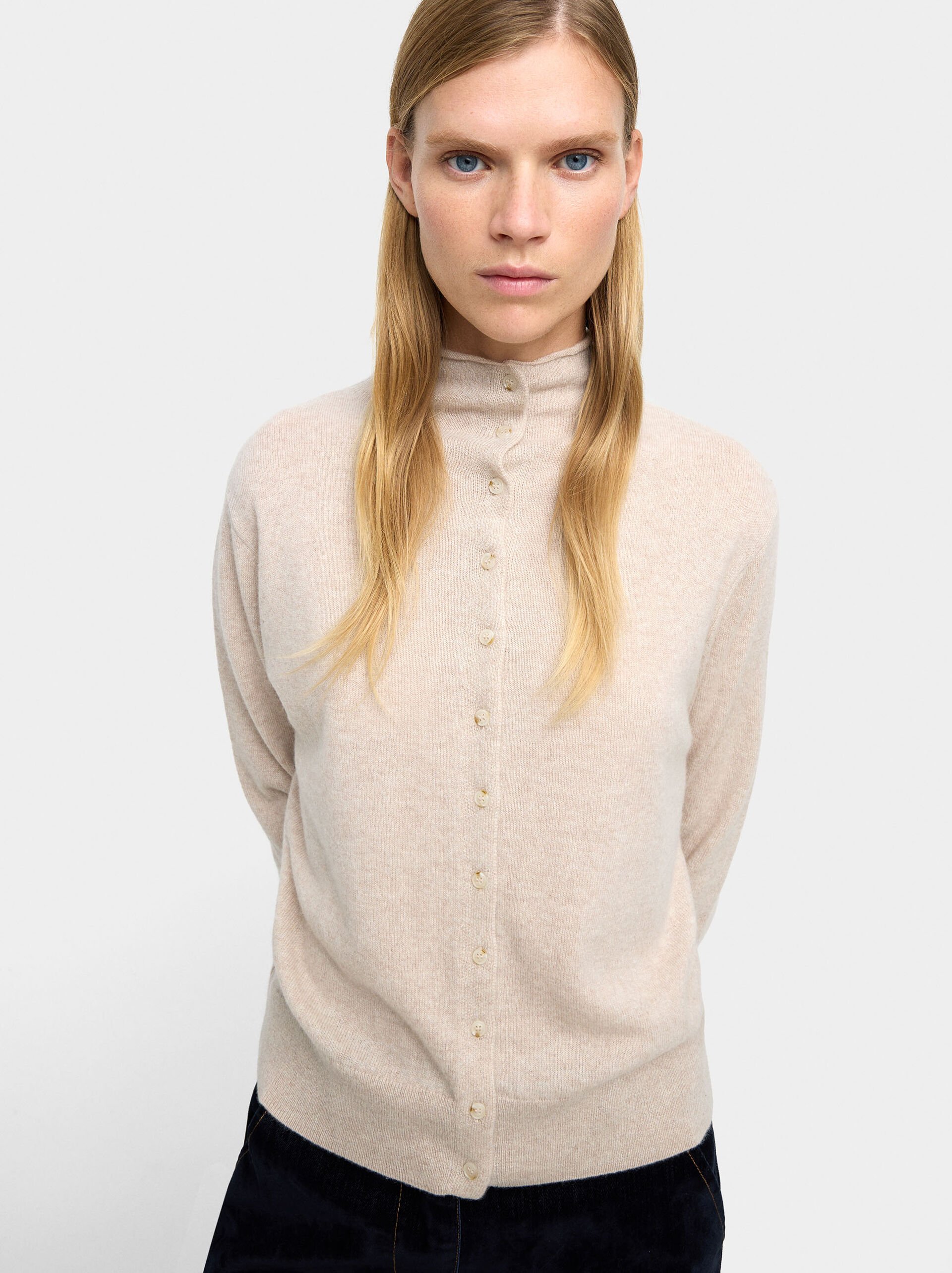 Cardigan en 100% cachemire image number 1.0