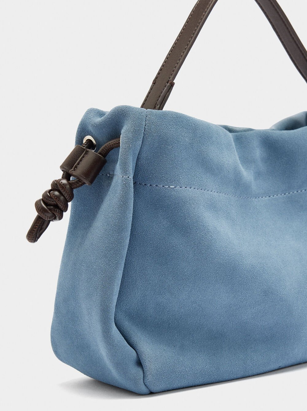 Sac à main avec cuir suédé