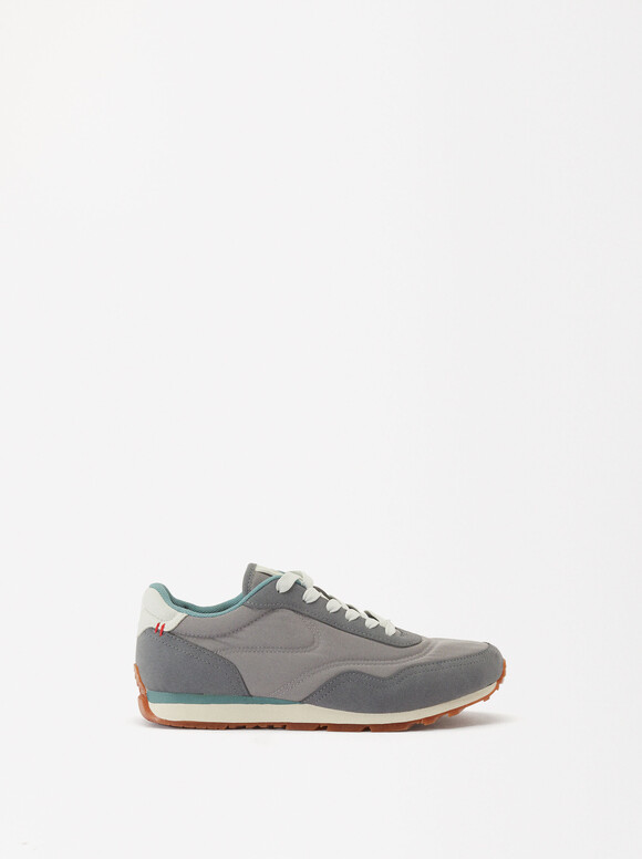 Contrasting Trainers, Grey, hi-res