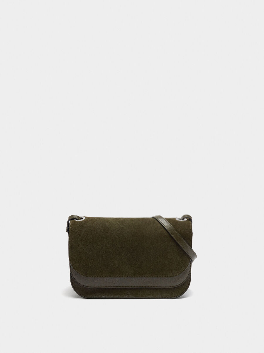 Bolso bandolera con solapa doble