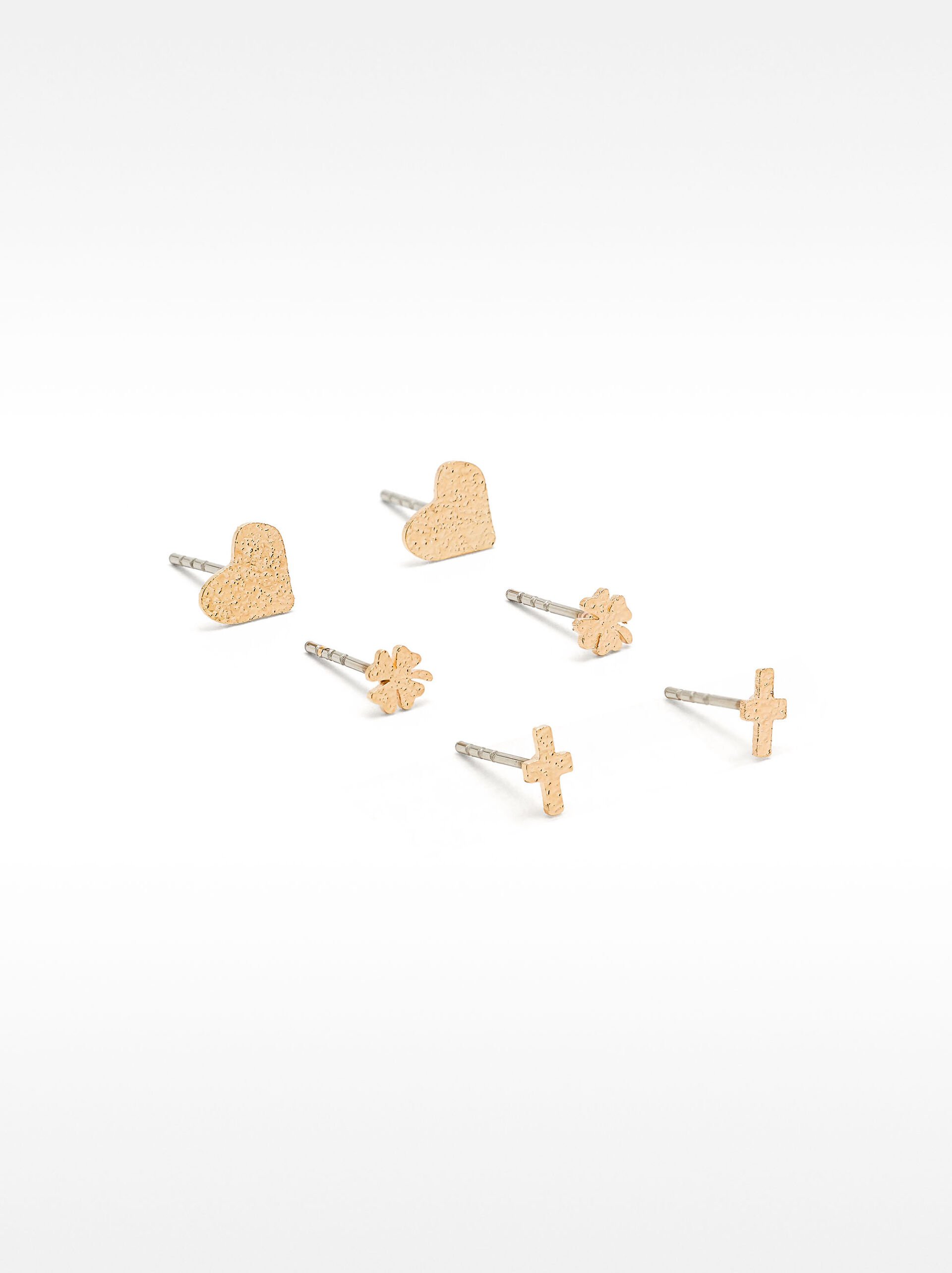 Set of gold earrings image number 0.0