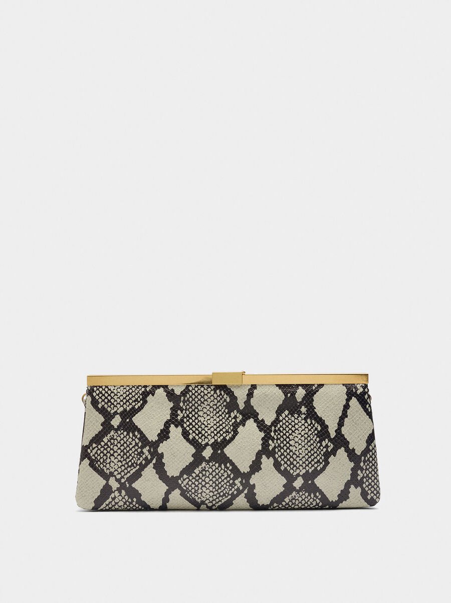 Envelope bag with animal embossing
