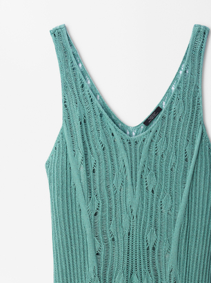 Online Exclusive - Knitted Dress, Green, hi-res