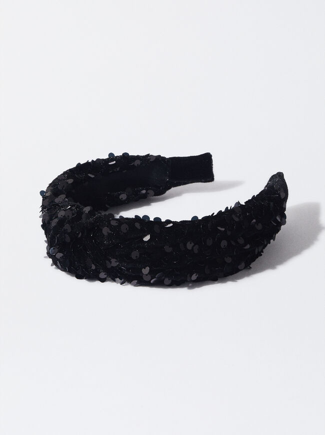 Headband With Sequins image number 0.0