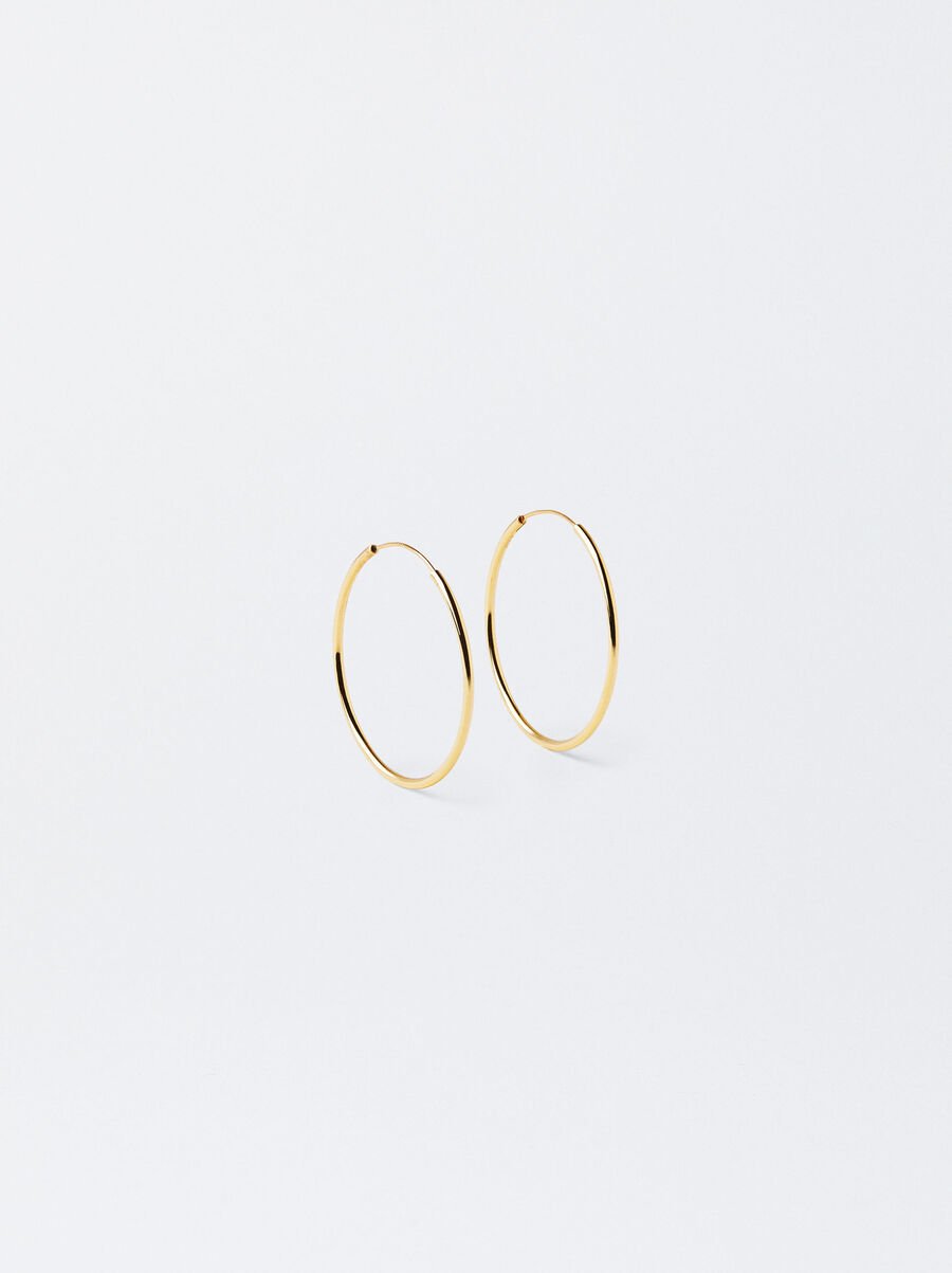 Short 925 silver hoop earrings