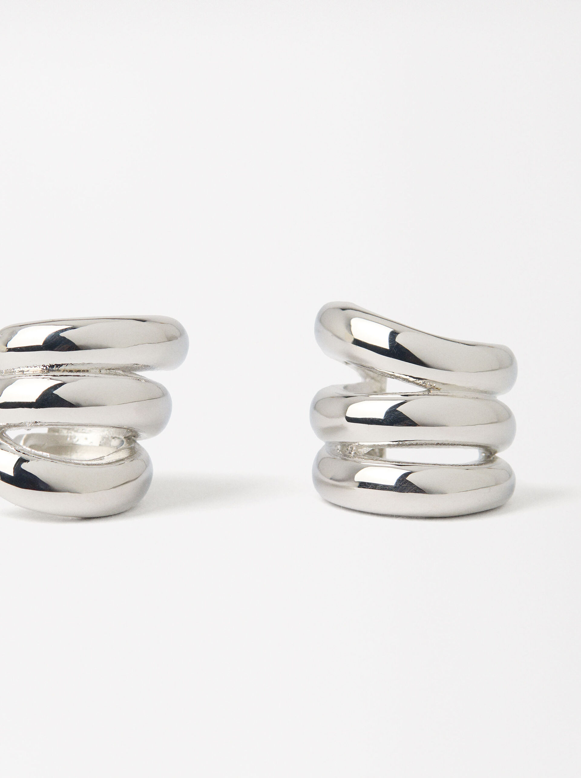 Silver triple earrings image number 1.0