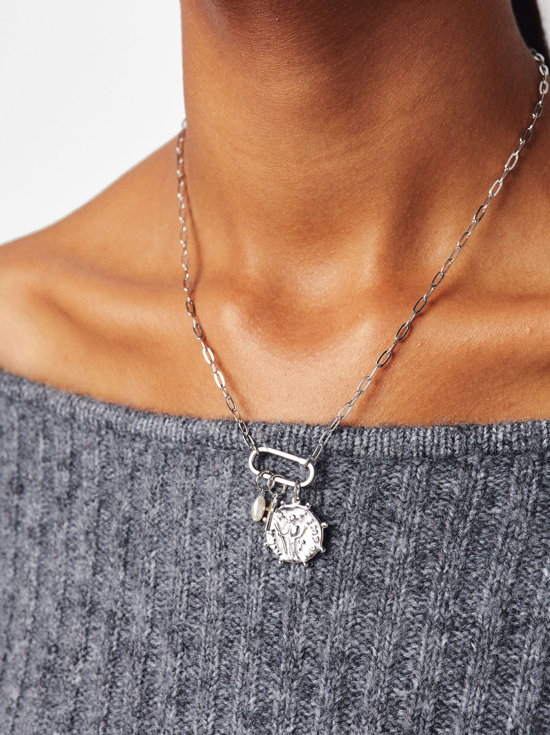 Charm medalla plata 925  image number 1.0