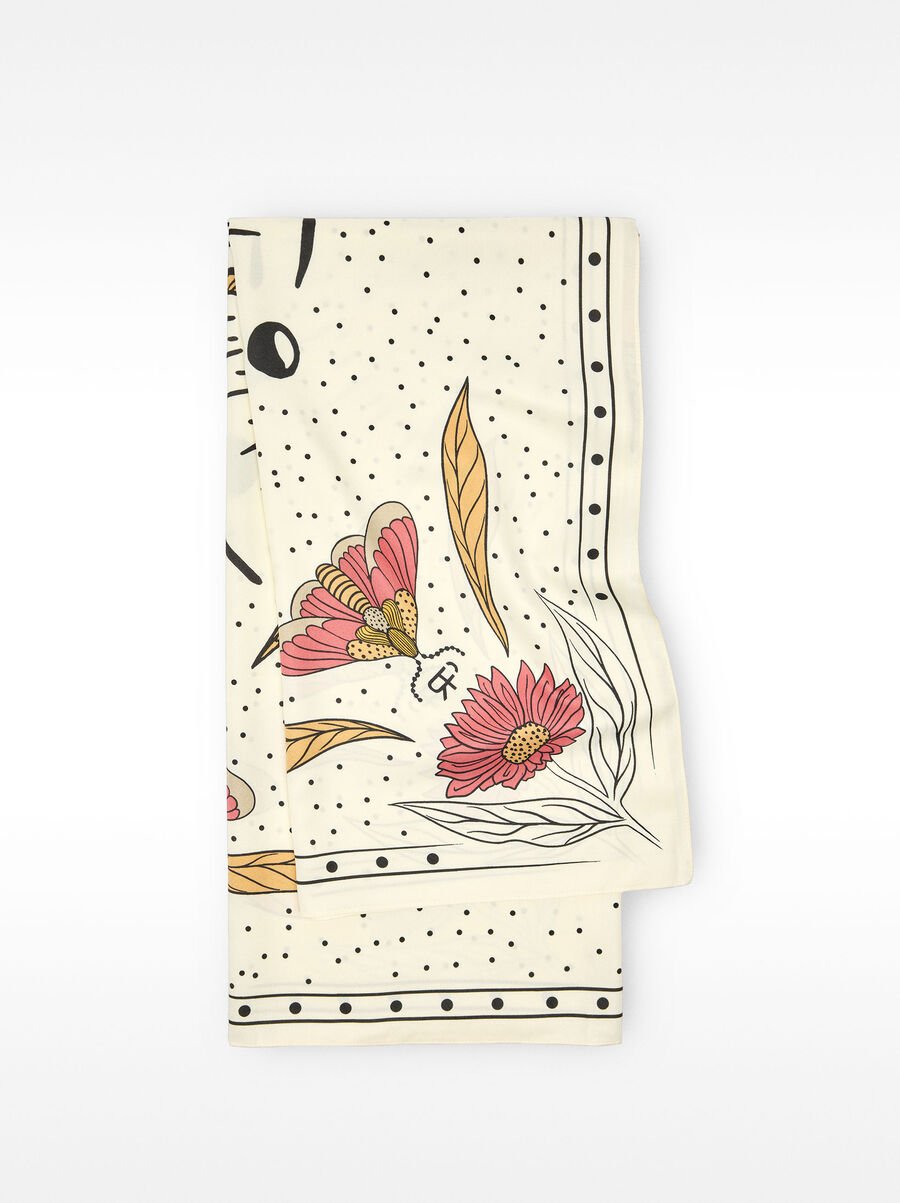 Square printed scarf