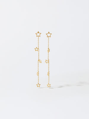 Stainless Steel Earrings With Stars image number 0.0