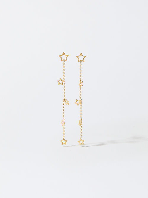 Stainless Steel Earrings With Stars