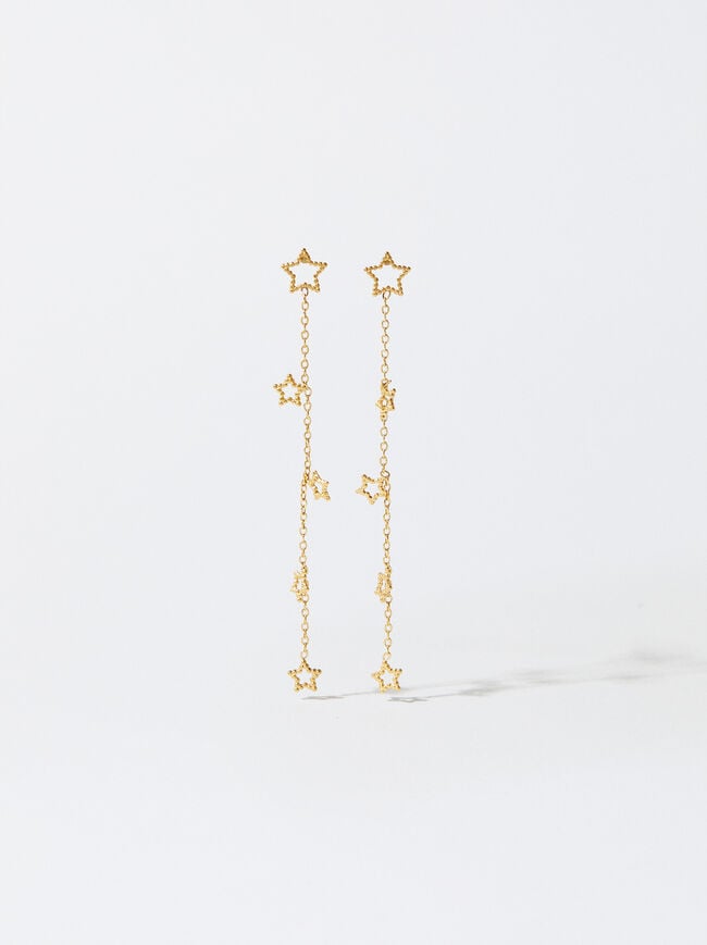 Stainless Steel Earrings With Stars image number 0.0