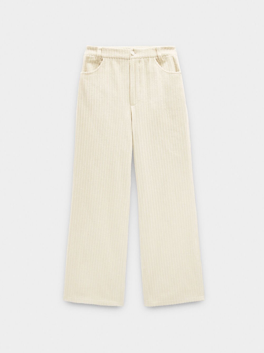 Corduroy trousers with 100% cotton