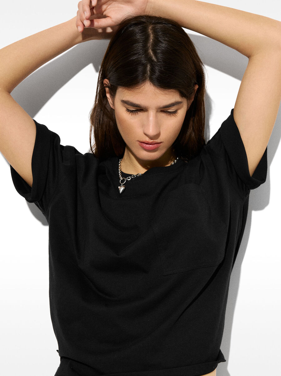 Cotton t-shirt with pocket