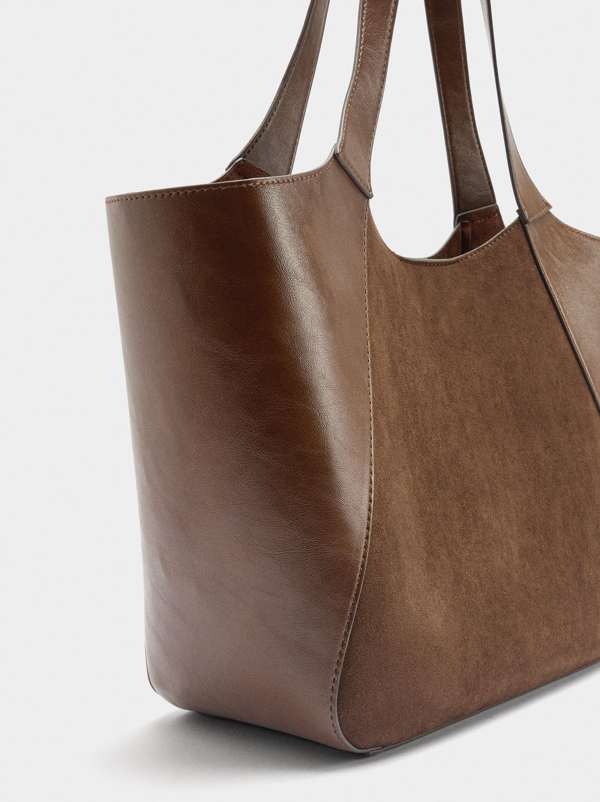 Shopper bag with removable pouch image number 2.0