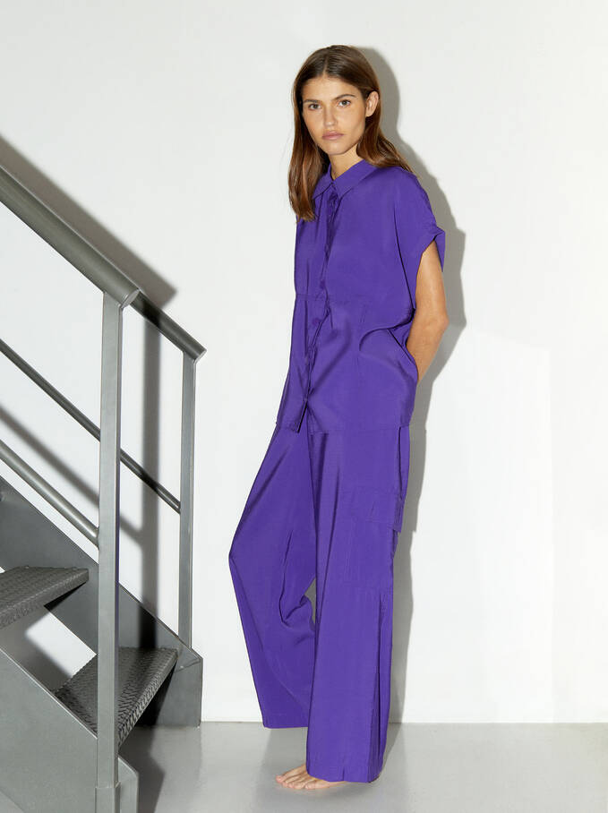 Modal Pants With Pockets, Purple, hi-res