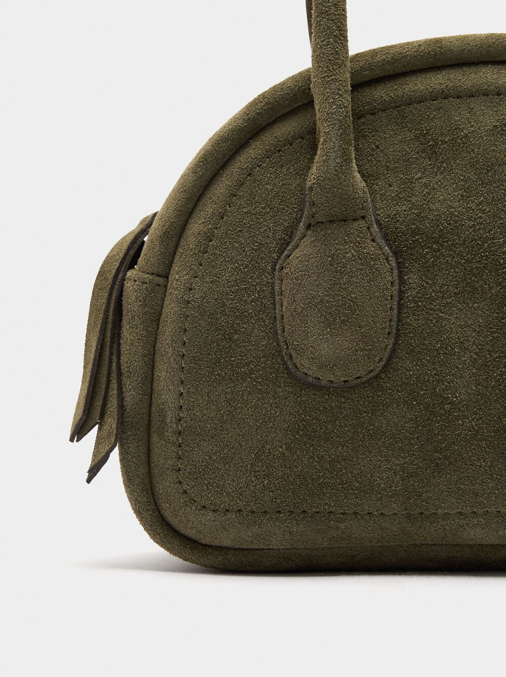 Leather bowling bag