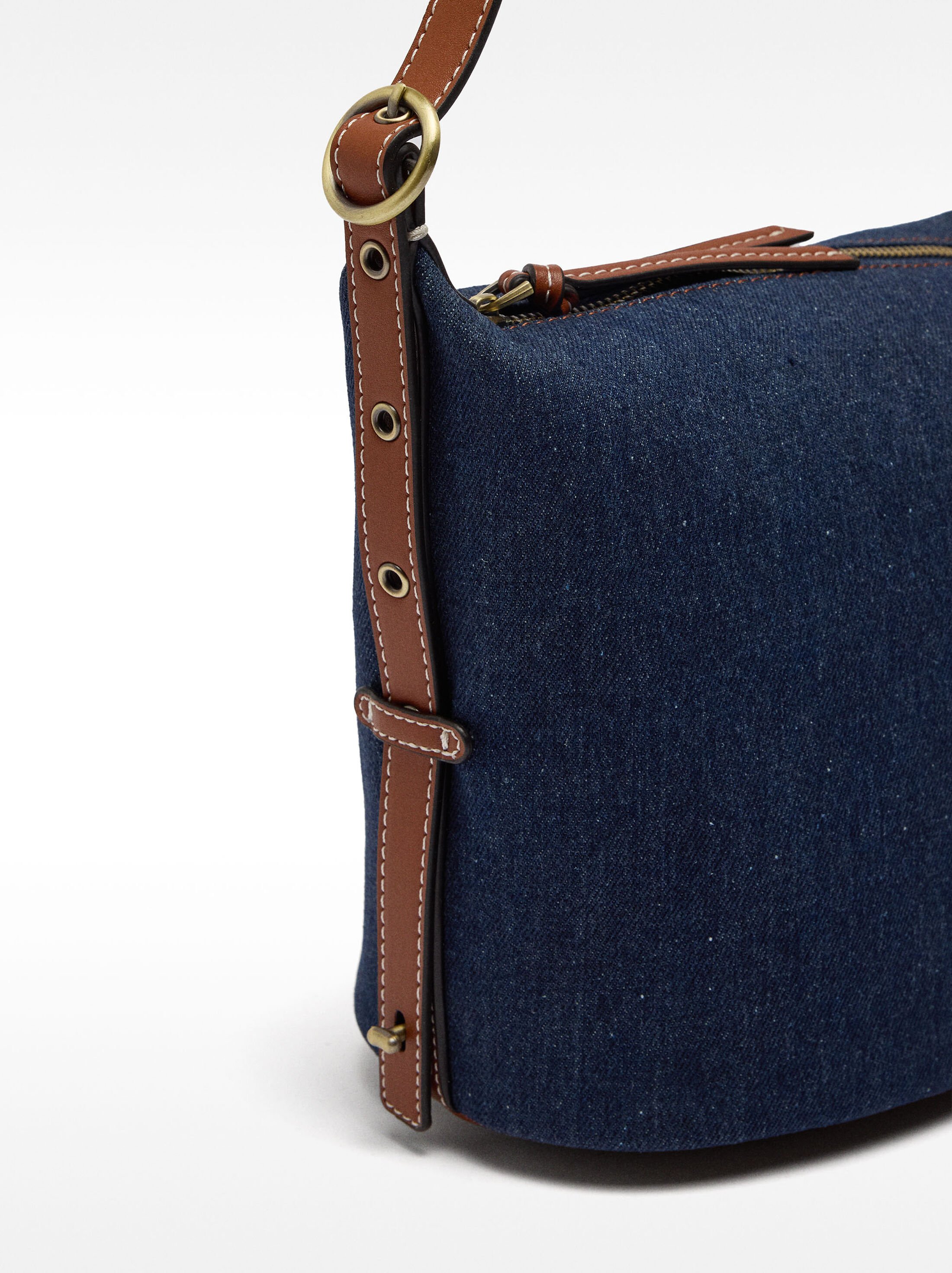Denim shoulder bag image number 1.0