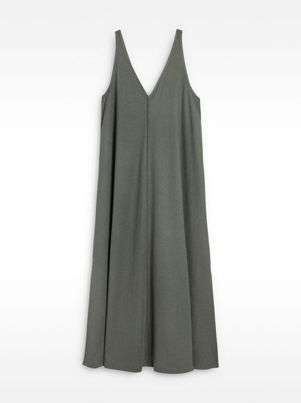 Midi dress with straps
