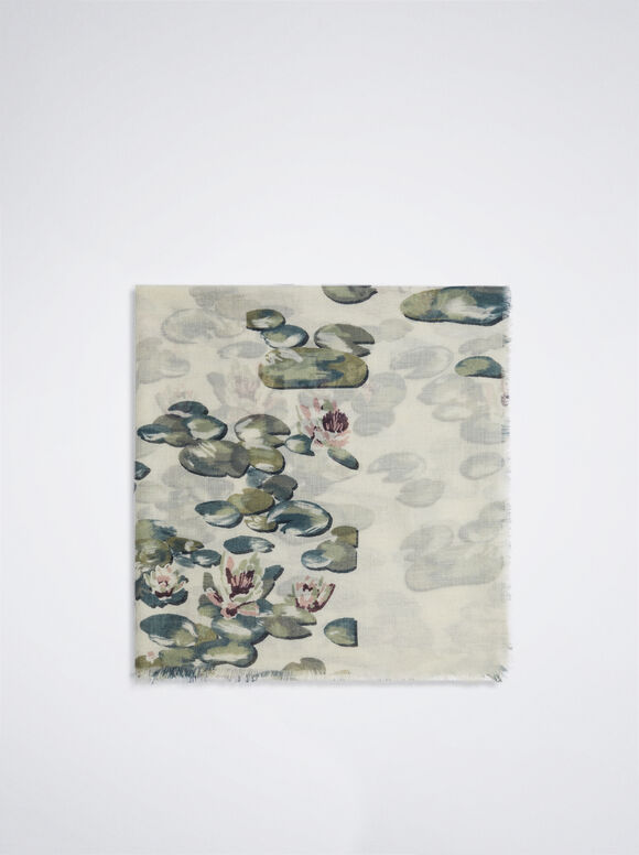 Pañuelo Con Estampado, Verde, hi-res