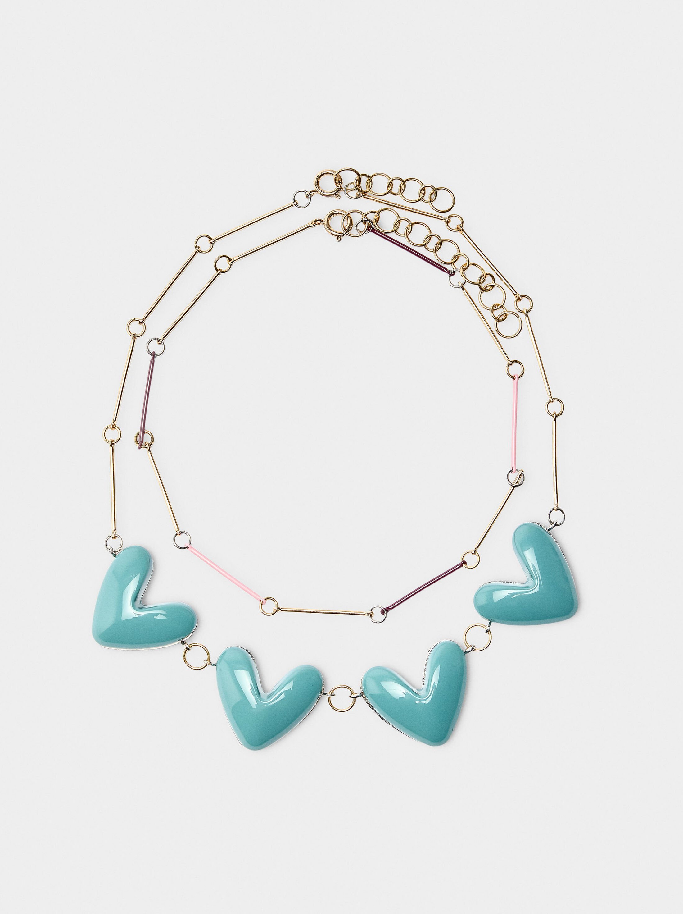 Set of necklaces with hearts image number 0.0